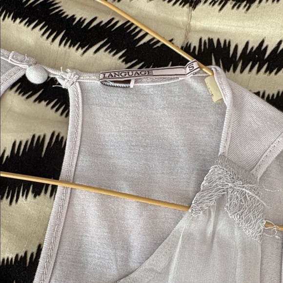 Language Patterned Tank Top, size S - Picture 4 of 6